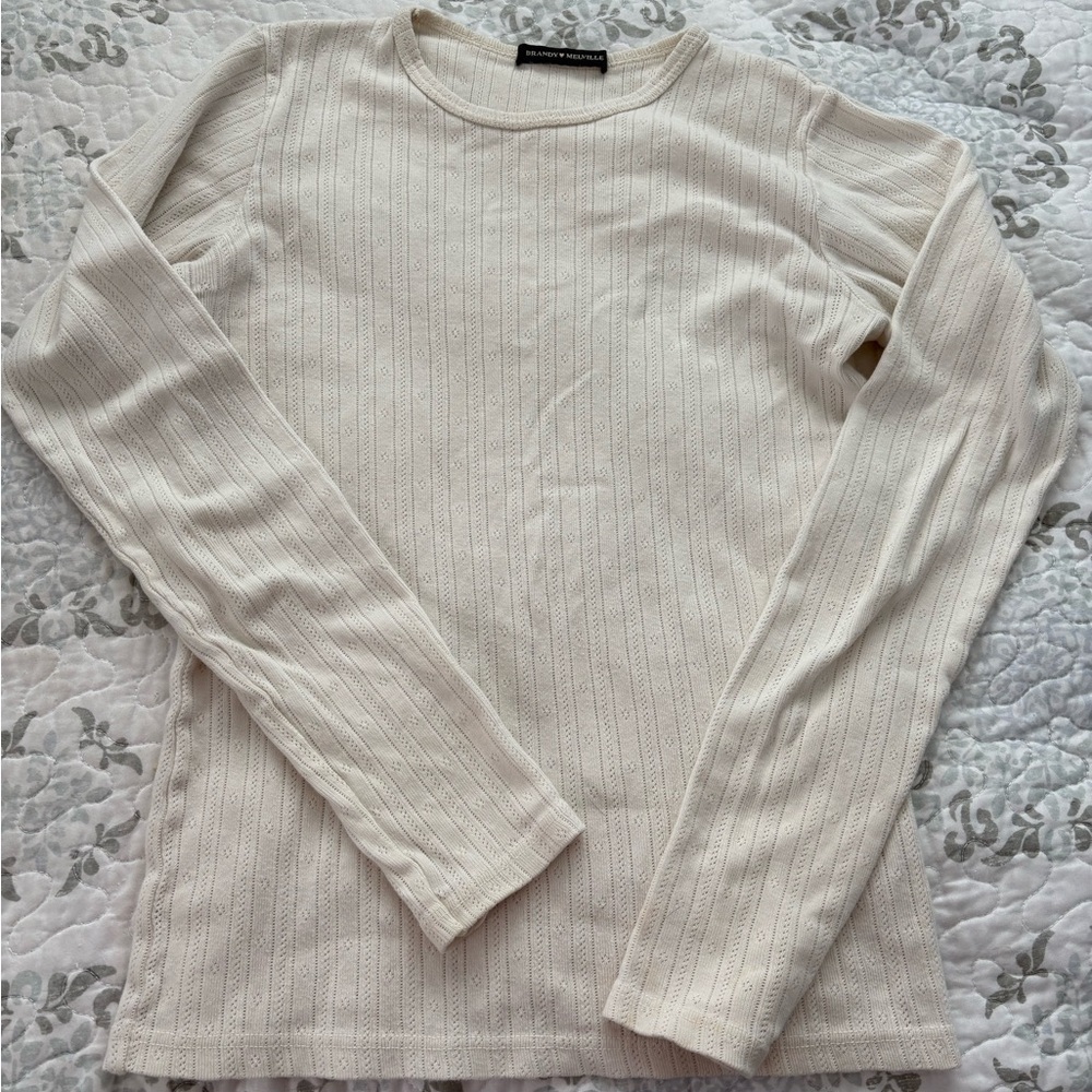 Brandy Melville Detailed Long Sleeve